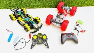 Rc smoke car stunt car unboxing & testing- dabbaunboxing