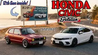 Honda Civic Evolution:1972-2027(Revealing the 12th Gen Concept!)#HondaCivic #Evolution  #VTEC #JDM