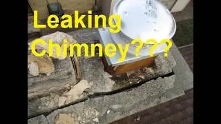 Chimney leaking into bedroom wall.