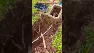 Installing a water service line. #pexpipe #waterline #nashvilletn