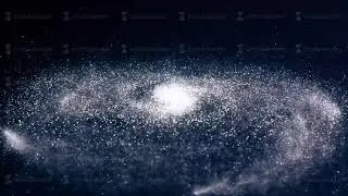 Animation of Glowing spiral galaxy. Spiral Galaxy. Galaxy.