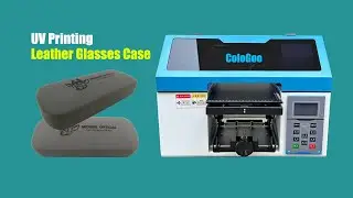 ColoGoo leather glasses case uv printing with personal logo