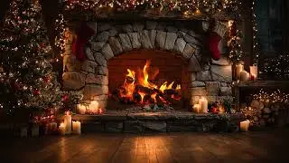 Warm Fireplace Ambience 4K 🔥 Soft Crackling Fire Sounds for Sleep, Reading & Winter Nights