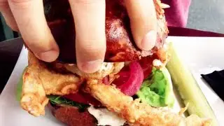 Soft Shell Crab Sandwich at Curious Palate, Los Angeles - Tastemade #EATS