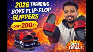 2026 Trending Men Flip Flops 😍 | Best Stylish Slippers Under ₹200 | Boys Sliders