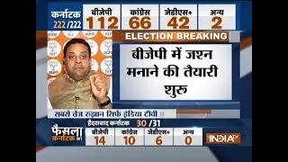 Karnataka election result 2018: BJP leader Sambit Patra feels BJP will win upto 120 seats