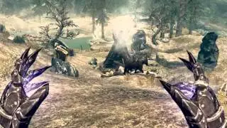 Skyrim - High level mage vs warrior comparison (killing shadowmere)