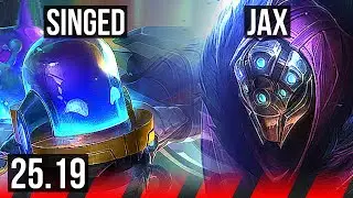 SINGED vs JAX (TOP) | KR Master | 25.19