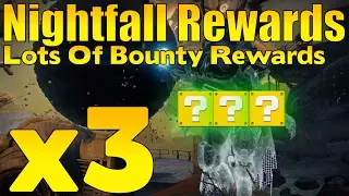 Destiny - Nightfall Rewards x3 Loads Of Bounty Rewards! (Winter's Run)