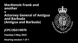 MacKenzie Frank and another v Attorney General of Antigua and Barbuda (Antigua and Barbuda)