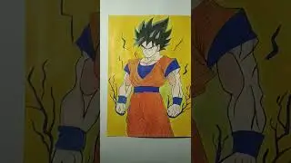 Goku drawing farst forward ⏩ #art #drawing #anime #goku #shorts #short #yt #animedrwing #foryou