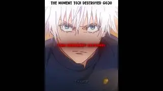 The Moment Toji Destroyed Gojo🥶☠️ || Jujutsu kaisen #gojo #toji #jjk