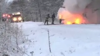 Van Fire South Of Grunthal (Video Credit:Dan Fehr)