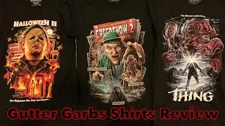 Gutter Garbs Horror Shirts Review || Creepshow 2, The Thing & Halloween 2