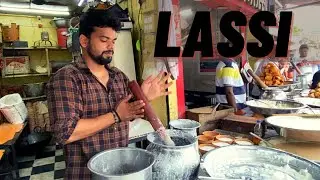 Lassi with Rabadi in Clay Pot (Kullad Lassi), Authentic Handmade Lassi ! Indian Street Food !