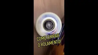Como limpar o rolamento do skate! #shorts