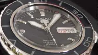 2S Time : SEIKO Automatic Sports SNZH53 100m Diver Men's Watch K1 J1