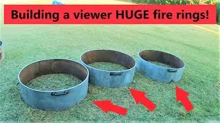 #233 Building HUGE fire rings for a viewer!