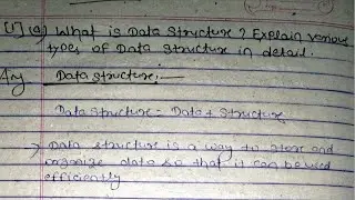 Data Structure Previous Year Question Paper Solution || RGPV BTech 3rd semester Data Structure