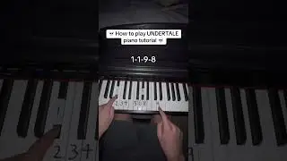 Undertale Piano Tutorial 🎹💀#piano #pianocover #undertale
