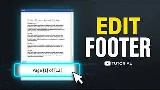 How to Edit a Footer in a Word Document