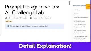 Проектирование подсказок в Vertex AI: Лабораторная работа | GSP519