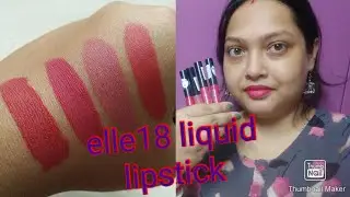 Elle18 liquid lipstick hand+lip swatches#happy Shopping#happy time with PAYEL