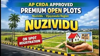 Premium Open Plots for Sale in Nuzvid | AP CRDA Approved | Near Vijayawada