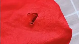 How to fix a hole in a polo shirt