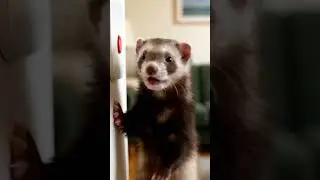 Ferret triggers smart lights hilariously