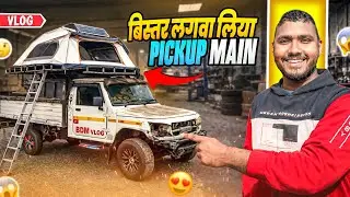 Luxury Pickup Truck Mein Bed Setup 😱 | Full Build Tour Roof Tent