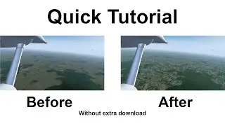 Flightgear Quick Tutorial | Photorealistic scenery without any extra download!