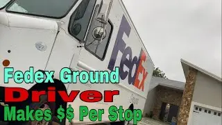 FedEx Ground Driver For Contractor Only Makes $ Per Stop | Is it Worth it To Drive For Them 🤔#fedex
