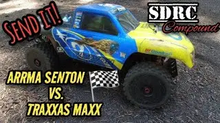 Send It! ARRMA SENTON vs. TRAXXAS MAXX   SDRC Compound