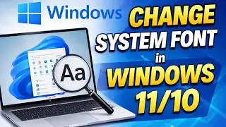 How To Change Default System Font in Windows 10/11 (Easy Method) | Customize Windows Font 2026