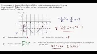 IB Math Studies: Sine and Cosine Functions