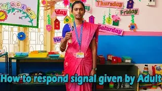 How to respond to a signal given by an adult ? / Exercise of practical life/ IMTI Salem