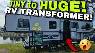 Этот автодом ТРАНСФОРМИРУЕТСЯ из МАЛЕНЬКОГО в ОГРОМНЫЙ! Складной автодом TRAILMANOR 2720QS!
