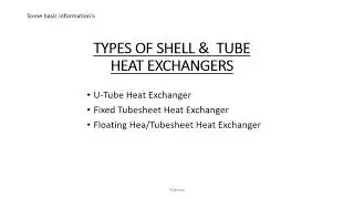 Shutdown Heat Exchanger (Floating Head/Tubesheet)