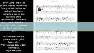 Forrest Gump   Main Title feather Theme guitar score download