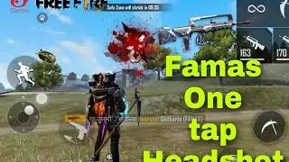 #OP one tap headshot in Free fire famas drag shot trick....letest pro tips......🤫