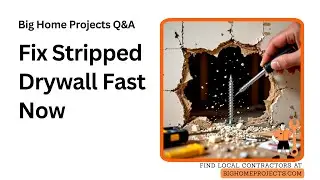Toggle Bolt Plywood Backing Fix For Stripped Drywall