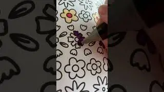 Relaxing Spring Coloring Session #colortok #coloring #color #coloringbook