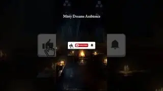 Medieval Library at Night Rainfall Stone Footsteps & Quiet Voices ✨ #rainambience #asmr #ytshorts
