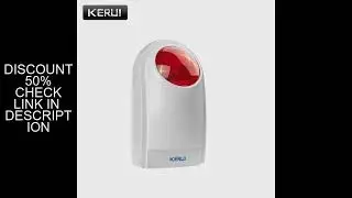 KERUI J008 110dB Indoor Outdoor Wireless Flashing Siren Strobe Light Sensor For Home Garge Alarm Sec