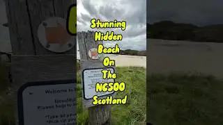 Stunning hidden beach NC500 Scotland #nc500 #automobile #scotland #hiking #mountains#travel #explore