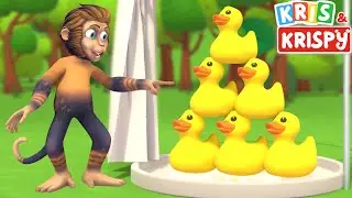 Colorful Ducks Song !! Learn Colors and Numbers with bath ducks | Kris and Krispy №26