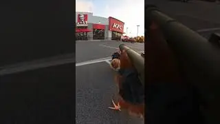 chicken attack 😂#chick#atta#kfc #funnyshorts
