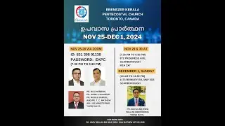 | EKPC TORONTO | FASTING PRAYER | DAY 2 | Pr. Shibu Varghese