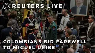 LIVE: Colombians bid farewell to Miguel Uribe